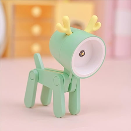 Growsl Night Lights Christmas Mini Deer Cute Night Light Elks Night Light LED Student Cute Night Light Elks Christmas Gift Night Light B