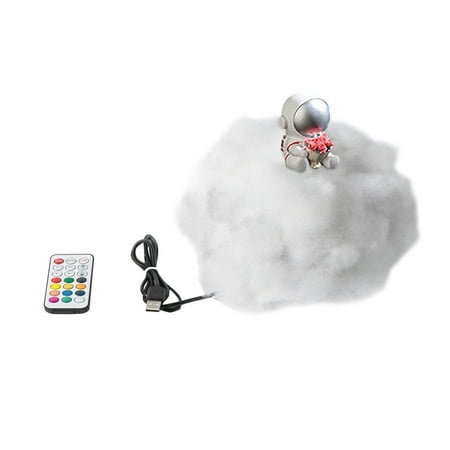 Growsl Party Light-up Decoration LED Colorful Clouds Astronaut Lamp with Rainbow Effect as Children S Night Ligh B