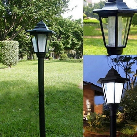 Kgfrsd Solar Lights Outdoor LED Lights Outdoor Mount Solar Way Fence Power Light LED Lamp Wall Garden LED Light Night Light Room Decor Home Decor Blac