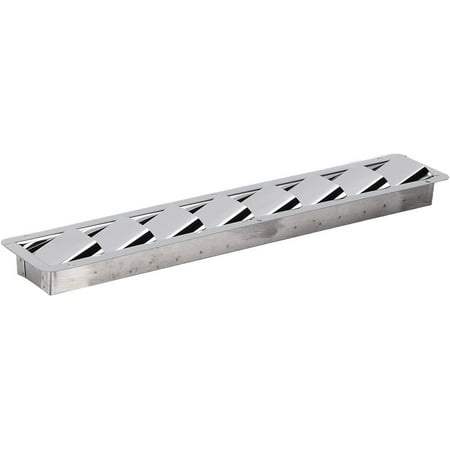 FIGT-Marine Louver Vent Grille Oblong 8 Slots Grid Cover Stainless Steel Boat Ventilation【0516】