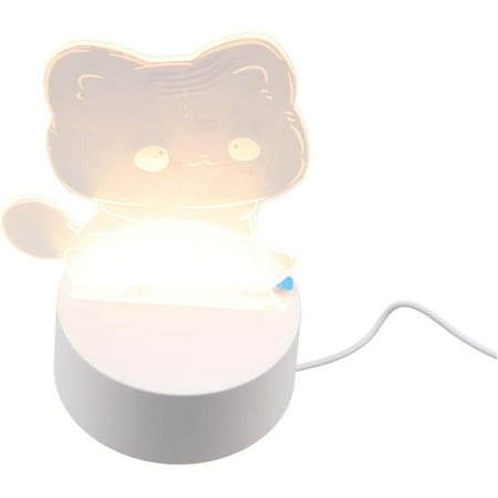 FIGT-3D Cat LED Night Light Bedroom Desk Lamp Acrylic Night Table Lamp Cute Cartoon Cat Night Light Home Decor  Birthday Gift  Christmas Gift【0516