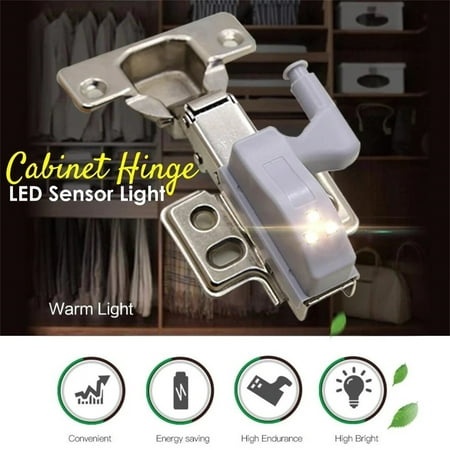 Kgfrsd LED Lights Light Bulbs Cabinet Automatic Lighting Lamp Cabinet Hinge High Brightness LED Induction Lamp Night Light Room Decor Home Decor D