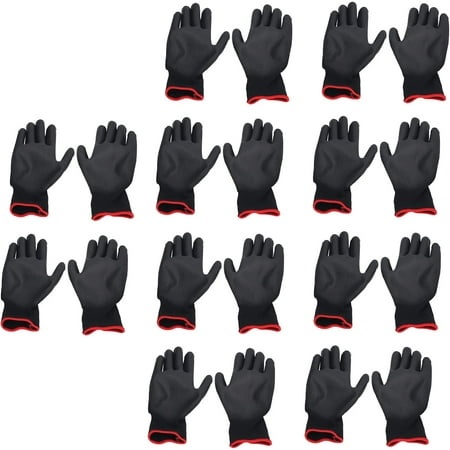 FIGT-PU Coated Gloves Flexible Seamless Nonslip Wearresistant Safety Work Gloves for General Work【0516】