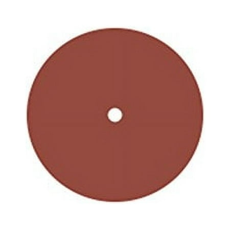 0134 Rubberized Abrasive Wheel  Silicon Carbide  Fine  3  X 1/8  X 1/4   Red
