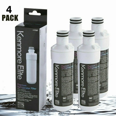 4 Pack Replacement Compatible with Kenmore 9980  46-9980 Refrigerator Water Filter