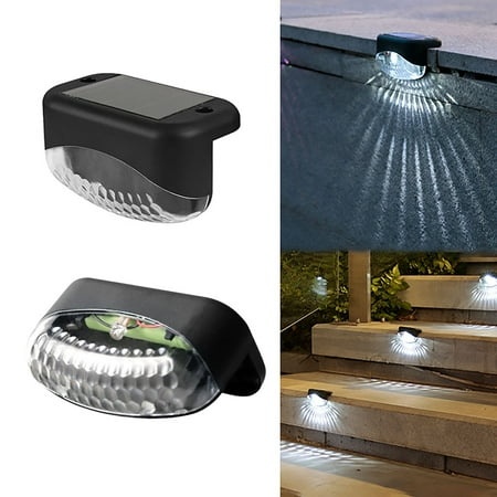 XCXyan Garden Lamps LED Solar Lamp Path Staircase Outdoor Wall Light Water Drop Lamp Solar Step Lights OutdoorLED Solar Fence Lights for Patio Stairs 