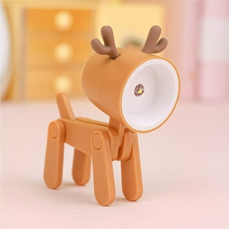 Growsl Night Lights Christmas Mini Deer Cute Night Light Elks Night Light LED Student Cute Night Light Elks Christmas Gift Night Light E