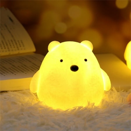 Kgfrsd LED Lights Light Bulbs Portable Battery Operated Cute Animal LED Night Light Children Room Decor Night Light Room Decor Home Decor a