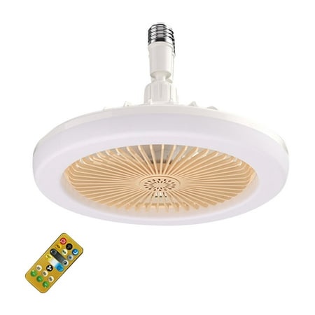 Growsl Fans Ceiling Fan with Light Closed Thin Fan Light Ceiling Fan Light Hidden Electric Fan Universal Joint Lamp Holder Family Summer Gift Yellow2
