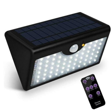 Kgfrsd Solar Lights Outdoor LED Lights Bright Solar Power Light Motion Sensor Garden Outdoor Security Wall 60 LED Night Light Room Decor Home Decor a