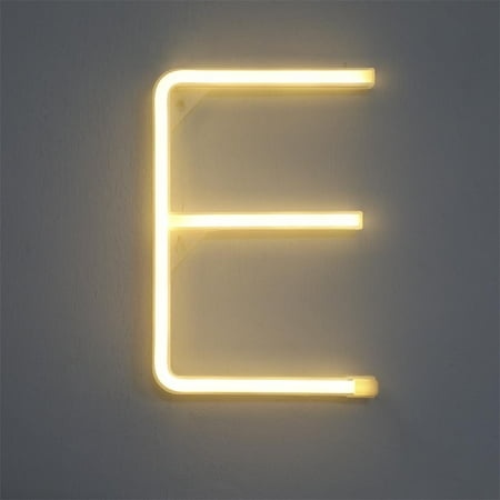 Kgfrsd LED Lights Light Bulbs LED Letter Lights Light up Plastic Letters Standing Hanging Warm Wihte Light Night Light Room Decor Home Decor E