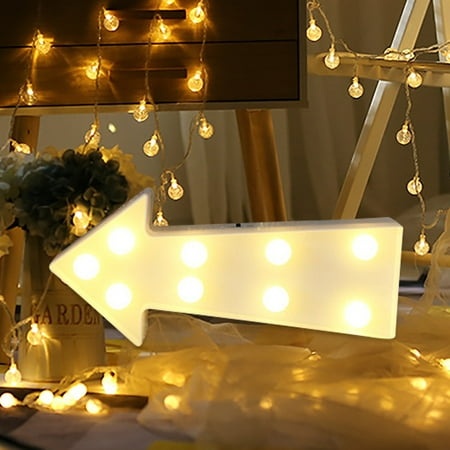 Kgfrsd LED Lights Light Bulbs Alphabet LED Letter Lights Light up White Plastic Letters Standing Hanging → Night Light Room Decor Home Decor N