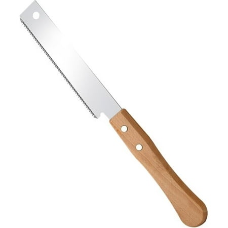 FIGT-Japanese Hand Saw 12Inch Single Double Edged Side Pull Saw SK5 Steel Flexible Flush Cut Beech Handle Wood Saw【0516】