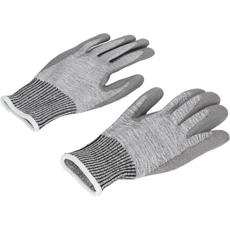 FIGT-Cut Protection Gloves Portable PE Flexible Movements PU Coated Work Gloves for Horticulture【0516】
