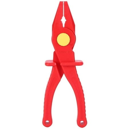 FIGT-Multi-Functional Insulated Plastic Cutting Pliers Hand Tools for Instrument Installation  1000V Insulated 7.7in【0516】