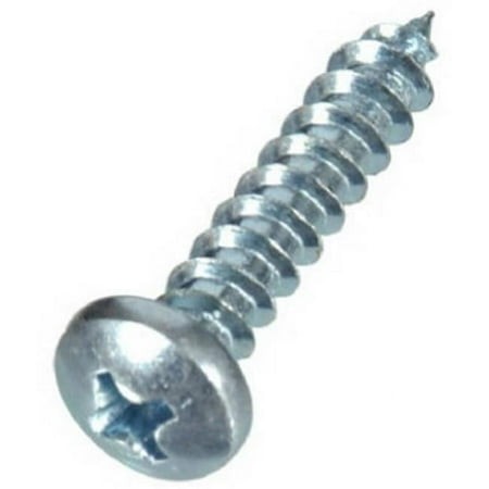 Hillman Fasteners 5499 10 Pack - No. 12 X 0.75 in. Phillips Pan Head Zinc Sheet Metal Screw