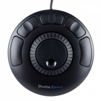 Contour Design Shuttle Xpress  5 Button Jog & Shuttle Multimedia Control  for Mac & Windows. Black