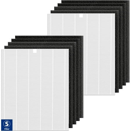2 Pack C545 True HEPA Replacement Filter S Compatible with Winix C545  B151  P150  9300 Air Purifier Replacement for Winix S Filter Part 1712-0096-00 
