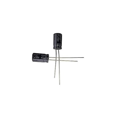 LATTECH 47uF 50V 6.3X11 +/-20% -40-+105℃ 50 PCS Aluminum Electrolytic Capacitors