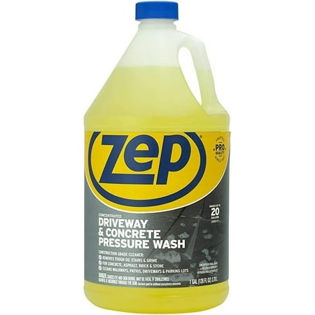 Zep Driveway and Concrete Pressure Wash Cleaner Concentrate 128 Ounce ZUBMC128 Pack of 2