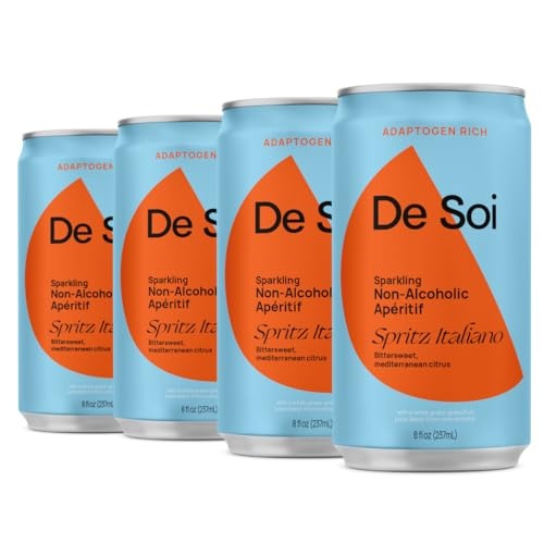 De Soi Non-Alcoholic Apéritif, Spritz Italiano 4 Cans (8 Fl Oz Each)