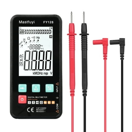 Mastfuyi Multimeters LCD Measure Resistance Fy128 Smart with Measure Resistance Continuity Smart with Tester 5999 LCD Measure with Tester 5999 Tester 