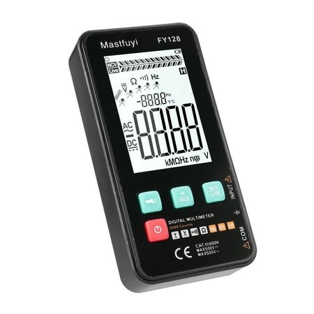 Mastfuyi Multimeters Tester 5999 LCD Fy128 Smart with LCD Measure Resistance with Tester 5999 Continuity Live Wire Live Wire Ncv Smart with Tester Mea