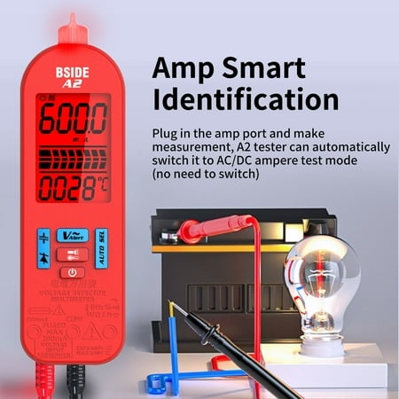 BSIDE Multimeters Meter Handheld Tester Handheld Tester Voltmeter Resistance Ammeter with Current Tester Voltmeter Ammeter Ncv Smart Auto 5999 Voltmet