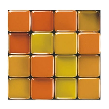EIALIVE 10Pc 3D Tile Stickers Diy Waterproof Self-Adhesive Wall Stickers Wall Stickers One Size