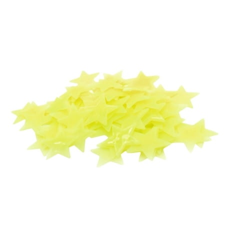 EIALIVE 50Pc Kids Bedroom Fluorescent Glow in the Dark Snowflake Wall Stickers Stickers One Size
