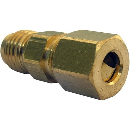 Lasco Fittings Brass Compression Adapter 17-6755 - 3/8 in. Female X 1/4 in. Male - 3/8  X 1/4