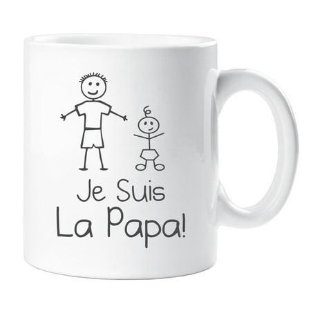 60 Second Makeover French I M the Daddy Mug Je Suis La Papa Family Present New Daddy New Baby Gift Cup Ceramic