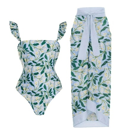 Xuapaodt INC Women Casual Solid Strap Backless Vest Seersucker Swimsuit Piece Swimsuit G L Crochet One Piece Swimsuits