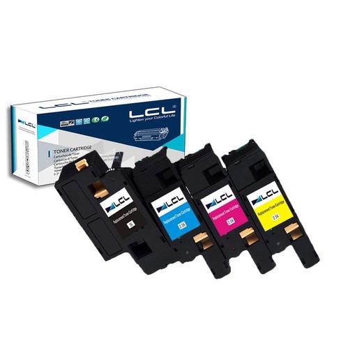 LCL Compatible Toner Cartridge Replacement for Xerox Phaser 6500 Workcentre 6505 106R01597 106R01594 106R01595 106R01596 (4-Pack Black Cyan Magenta Ye