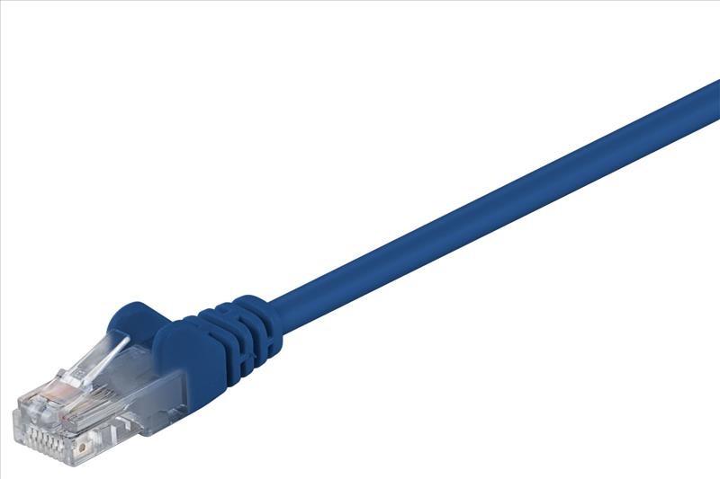 Wentronic Goobay CAT 5e Patchkabel, U/UTP, Blau, 5 M - CCA Kupfergemisch (68375)