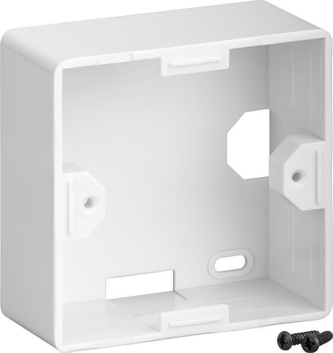 Wentronic Goobay Keystone Aufputzgehäuse - Passend Für Keystone Faceplate 80x80, 2 Port/3 Port (96502)