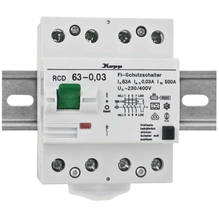 Kopp 756348014 Felstrm-skyddsbrytare a 63 a 0.03 a 230 V, 400 V