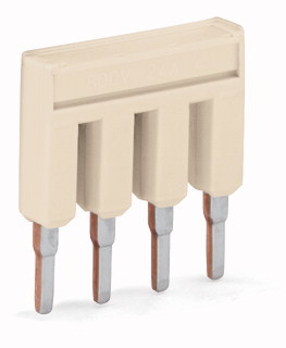 WAGO 2000-404 4 Way Insulated Push-in Jumper Bar 2000 Series Light