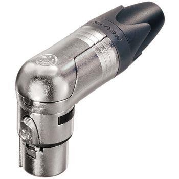 Neutrik NC4FRX - XLR-Winkelkabelbuchse, 4-polig, Silber, Vernickelt NEUTRIK