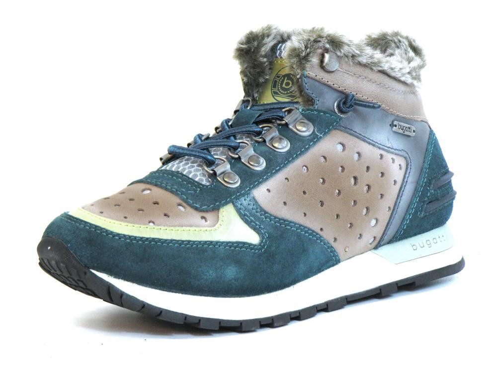 Bugatti-woman Damen Stiefeletten Blue / Multicolour (blau) 421285501430-4081