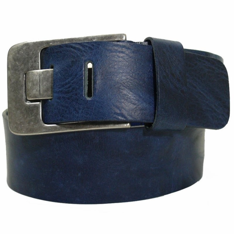 Bernd Götz 50379-0049 Walkleder Gürtel Blau 105 Cm