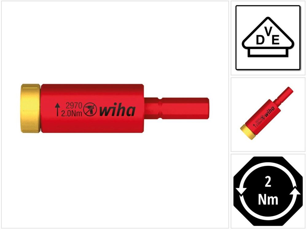 Wiha 41342 2970 EasyTorque Adapter Electric 2,0 Nm