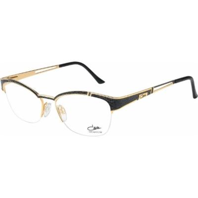 Cazal Eyeglass Frames 1229 - Women Black-Gold 52-17-135 Model: CZ1229001