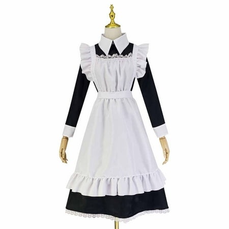 Mallwal Sun Dresses Women Lingerie Apron Maid Outfit Bow Bandage Dress Underwear Sleepwear Underdress Suit Regular Size Polyester Fabric Beach Ball Go