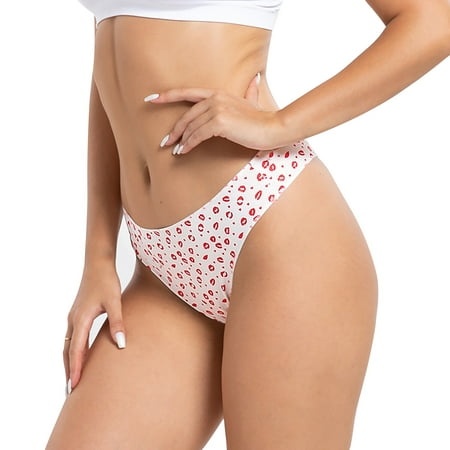Cotton Comfort Triangle Underwear Cute Low Rise Women Thong Underwear Barely There Bras for Women 4742 Fart Underwear Pads Plus Size G String Thongs f