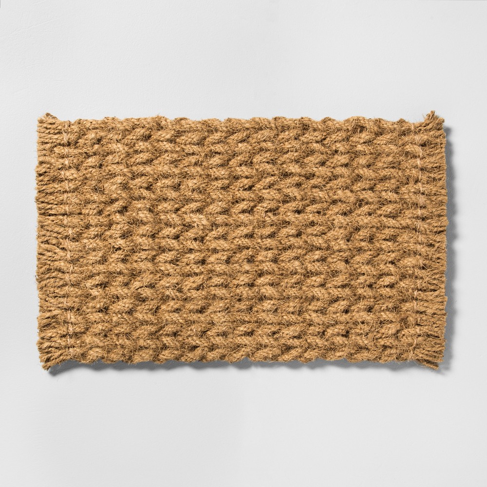 18" X 30" Door Mat Braided Coir - Hearth & Hand with Magnolia
