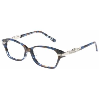 Diva Eyeglass Frames 5499 Eyeglasses Womens Blue Mottle-Silver 52-16-135 Model: DI54996CT