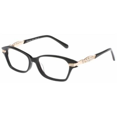 Diva Eyeglass Frames 5499 Eyeglasses Womens Black-Gold 52-16-135 Model: DI549997A