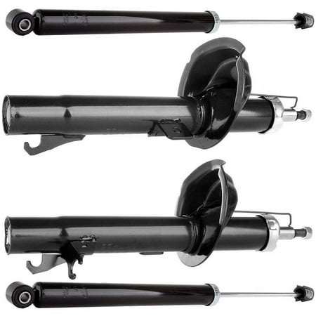 CCIYU 4 X Front Rear Struts Shock Absorbers Fit for 2000 2001 2002 2003 2004 2005 for Ford Focus 333348 71504 333349 71505 343429 5796
