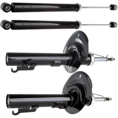 Cciyu 4 X Front Rear Struts Shock Absorbers Fit for 2006 2007 2008 2009 2010 2011 for Ford Focus 338013 72257 338014 72258 343429 5796